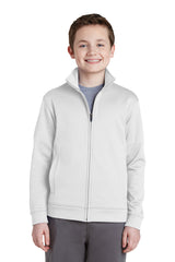 Sport-Tek® Youth Sport-Wick® Fleece Full-Zip Jacket.  YST241