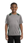 Sport-Tek® Youth Heather Colorblock Contender™ Tee. YST361