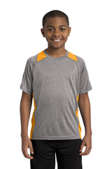 Sport-Tek® Youth Heather Colorblock Contender™ Tee. YST361