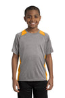 Sport-Tek® Youth Heather Colorblock Contender™ Tee. YST361