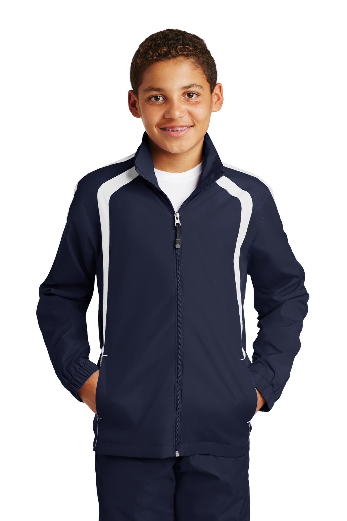 Sport-Tek® Youth Colorblock Raglan Jacket. YST60