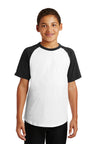 Sport-Tek® Youth Short Sleeve Colorblock Raglan Jersey. YT201