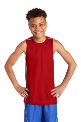 Sport-Tek® Youth PosiCharge® Mesh Reversible Sleeveless Tee. YT555