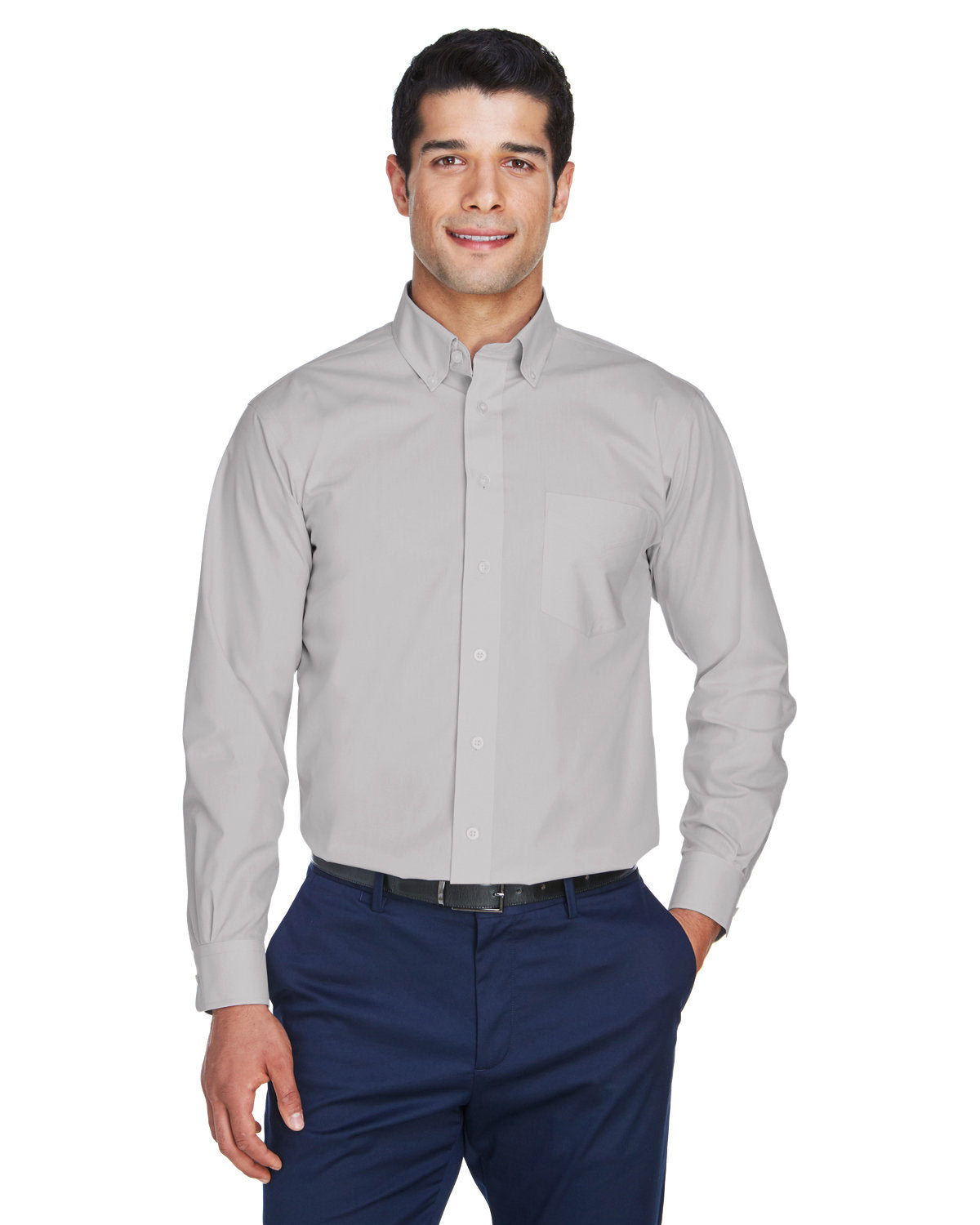 Devon & Jones Men's Crown Collection® Solid Broadcloth Woven Shirt