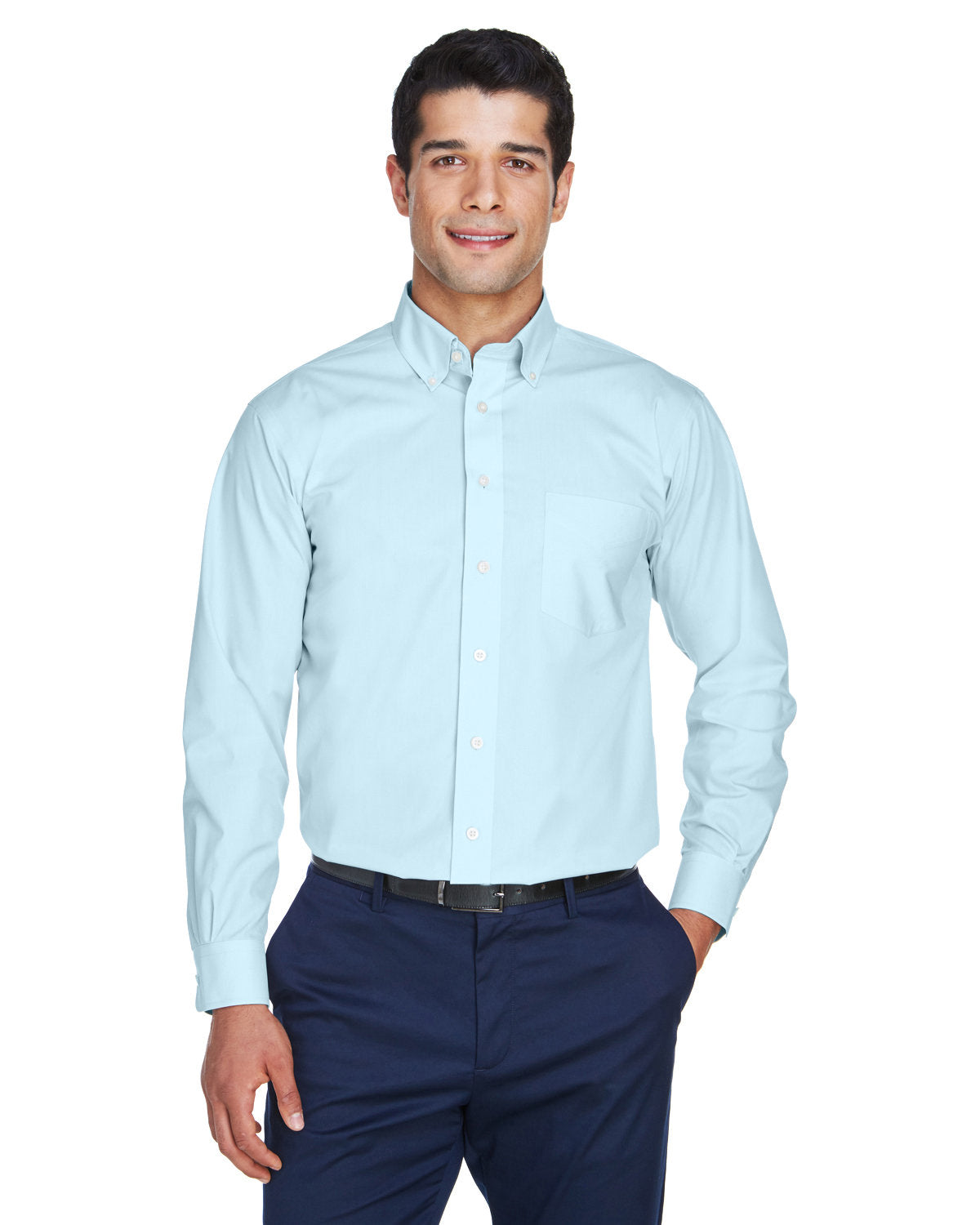 Devon & Jones Men's Crown Collection® Solid Broadcloth Woven Shirt